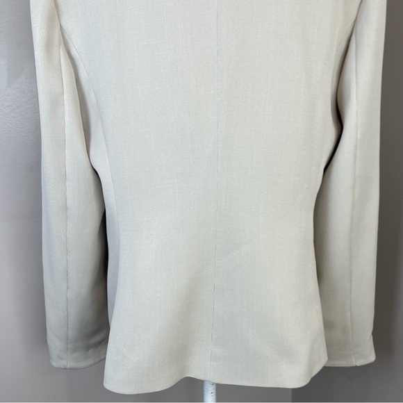 Vintage Evan Picone Blazer Sz 14 One Button Front Beige color - Picture 6 of 16